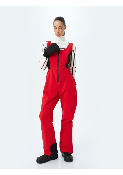 Içi Polarlı Su Geçirmez Önden Fermuarlı Kayak Tulumu modelleri