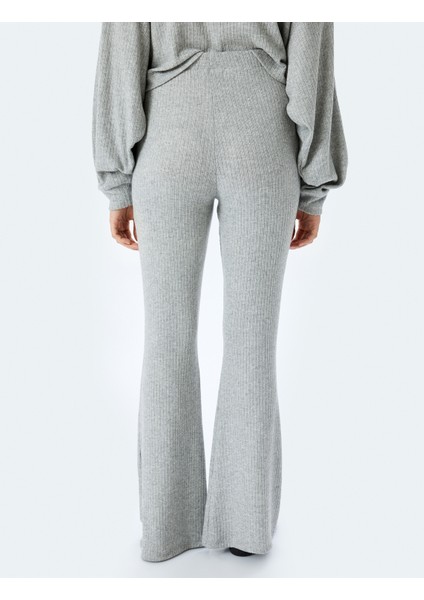 Viskon Karışımlı Beli Bağlamalı Ispanyol Paça Pijama Altı fırsatları