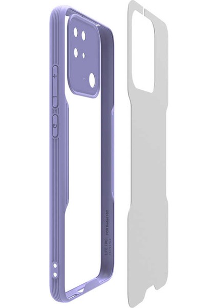 Xiaomi Redmi 10C Kılıf Zore Parfe Kapak-Siyah