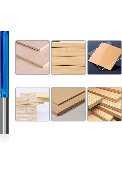 1 Adet 2 Flüt Düz Uçlu Değirmen Karbür Yönlendirici Bit Ahşap, Pvc, Plastik Cnc Gravür Freze Araçları 6mm Shank Freze Kesicisi Kesme Kenarı Uzunluğu: 6X42MM fiyatları