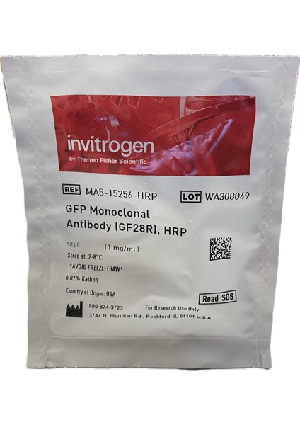 Invitrogen Gfp Monoclonal Antibody (GF28R), Hrp 50 Μl Catalog MA5-15256-HRP