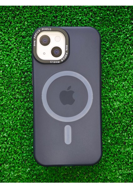 Apple iPhone 13 ve 14 Kılıf Magsafe Uyumlu Kamera Çıkıntılı Darbe Emici Mat Lüx Kapak TB-052