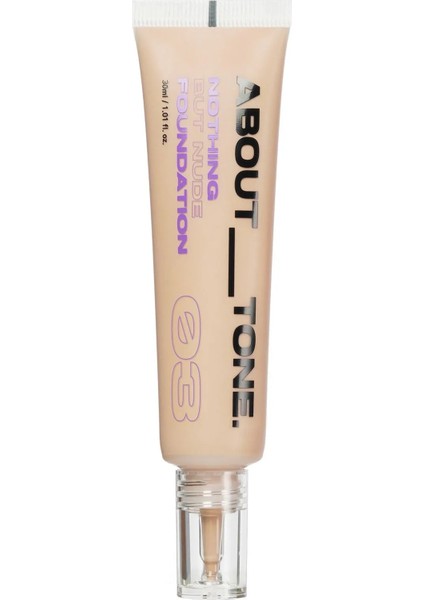 Doğal Yarı Mat Görünümlü Fondoten About Tone Nothing But Nude Foundation