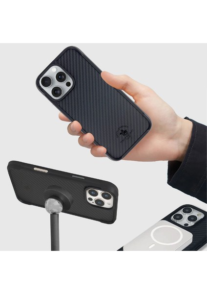 Sbprc iPhone 16 Pro Max Uyumlu Kılıf Mekanik Tuşlu Karbon Magsafe Dizayn Elvis Kapak modelleri