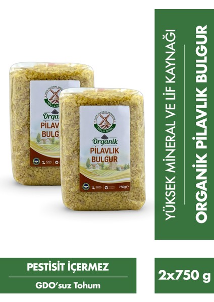 Organik Pilavlık Bulgur 2'li 750 gr