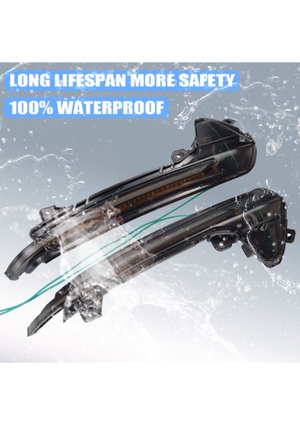 Araba LED Dinamik Dönüş Sinyal Işığı Dikiz Yan Ayna Işık Göstergesi Ile Uyumlu-A6 Rs6 4g C7 7.5 2012-2018 Mavi-Sarı (Yurt Dışından) indirimleri