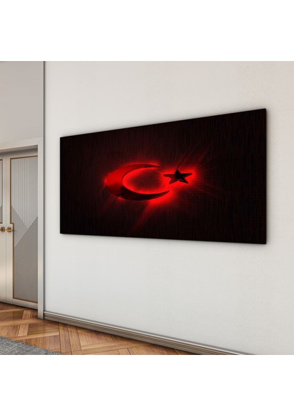 Türk Bayrağı Cam Tablo - Dikey Motif 01-008 indirimleri