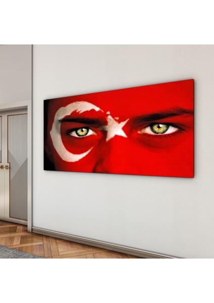 Türk Bayrağı Cam Tablo - Dikey Motif 01-012 indirimleri