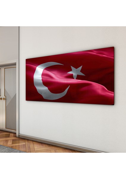 Türk Bayrağı Cam Tablo - Dikey Motif 01-010 indirimleri