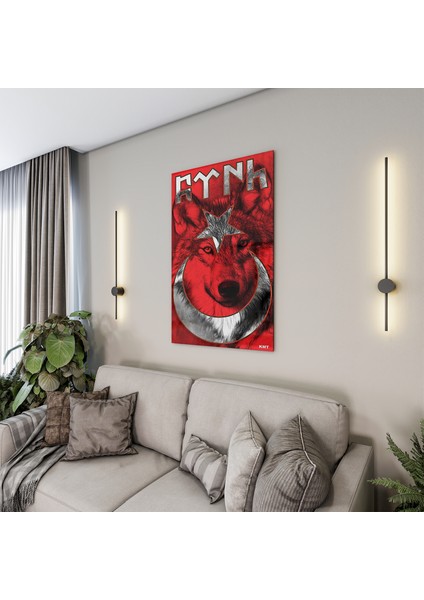 Türk Bayrağı Cam Tablo - Yatay Motif 01-019 modelleri