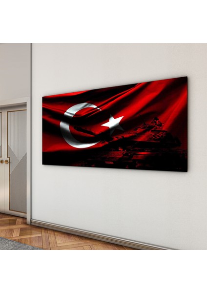 Türk Bayrağı Cam Tablo - Dikey Motif 01-009 indirimleri