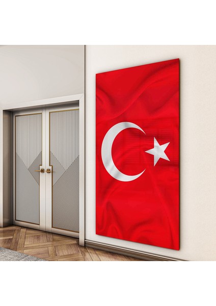 Türk Bayrağı Cam Tablo - Yatay Motif 01-027 indirimleri