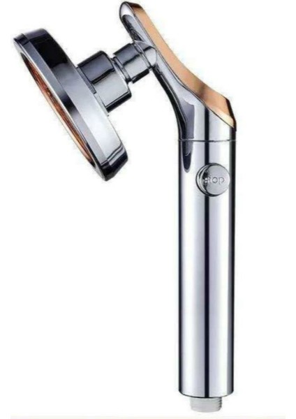 Gümüş Tarzı Banyo Duş Başlığı El Duşuayarlanabilir Duş Başlığı Yüksek Basınçlı Su Tasarrufu Suyu Durdurmak Için Bir Düğme Duş Başlıkları (Yurt Dışından)