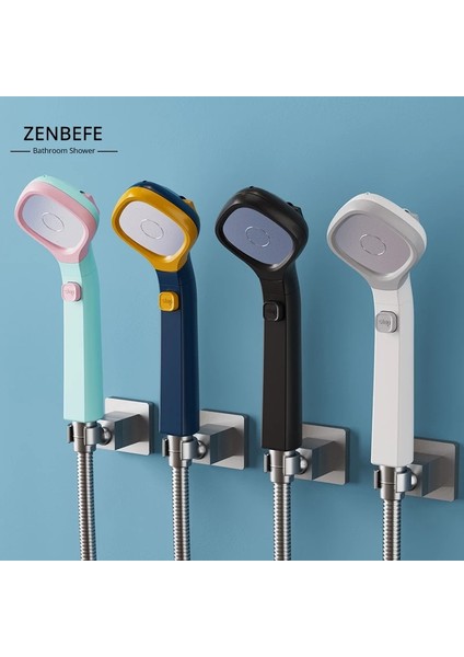 Gümüş Tarzı Zenbefe Suyu Durdurmak Için Tek Düğme Duş Başlıkları Su Tasarruflu El Duşu Spa Ayarlanabilir 4 Fonksiyonlu Yüksek Basınçlı Duş Başlığı; (Yurt Dışından) fiyatları