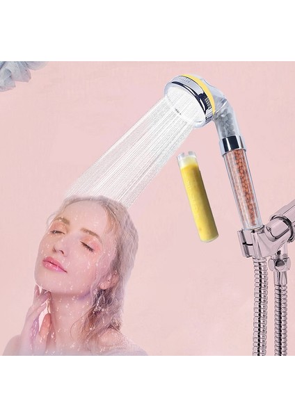 Gök Mavisi Tarzı Zhang Ji Sonbahar Spa Duş Başlığı Vitament Özü Gül Su Tasarrufu Anyon Filtresi Su Yumuşatıcı Cilt Bakımı Duş Başlığı 8 cm (Yurt Dışından) fiyatları