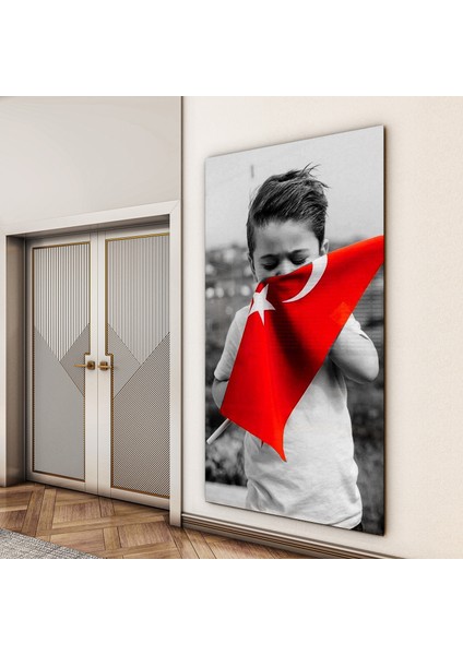 Türk Bayrağı Cam Tablo - Yatay Motif 01-002 indirimleri