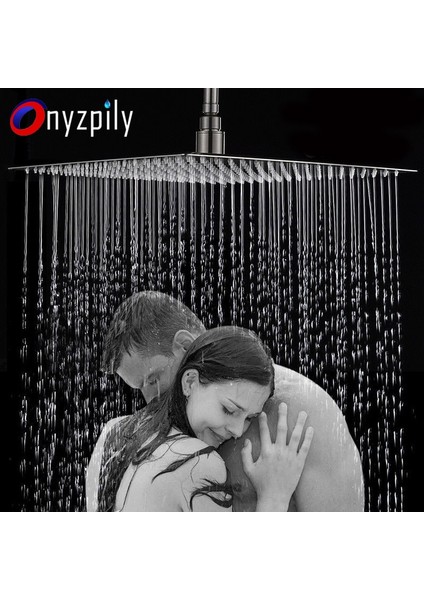 8 Inç Kare Tarzı Yuvarlak ve Kare Paslanmaz Çelik Ultra Kule Başlığı Yağmur Duş Başlığı Yağmur Duşu Krom Kaplama (Yurt Dışından)