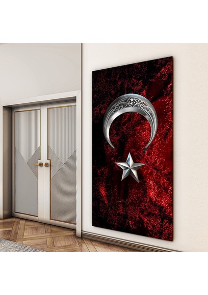 Türk Bayrağı Cam Tablo - Yatay Motif 01-004 indirimleri
