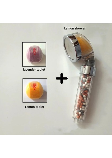 Turuncu Tarzı Zloog Banyo Aroma Filtresi Duş Başlığı Vitaminlemonlavantagülyasemin Koku Yüksek Basınç Tasarruflu Su Banyosu Duş (Yurt Dışından)