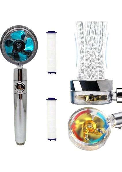 Altın Filtresiz Stili Su Tasarruflu Duş Başlığı Turbo Duş Başlığı Akış Yüksek Basınç Ayarlanabilir G WITH360 Derece Rotatin Filtre Banyo Püskürtme Memesi (Yurt Dışından) fiyatları
