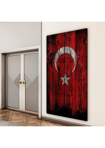 Türk Bayrağı Cam Tablo - Yatay Motif 01-020 indirimleri