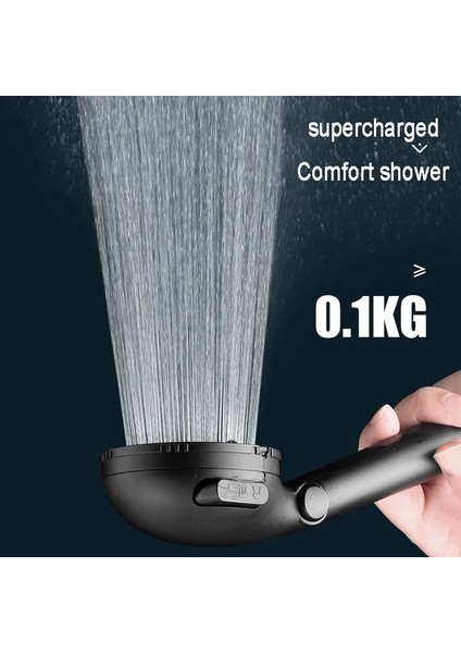 Siyah Stil Yüksek Basınçlı Duş Başlığı Spa Yağış El Tutma Duşu Güçlü Bir Akış Duş Başlığı Için Banyo Banyo Aksesuarlarıyla Dolu (Yurt Dışından) modelleri