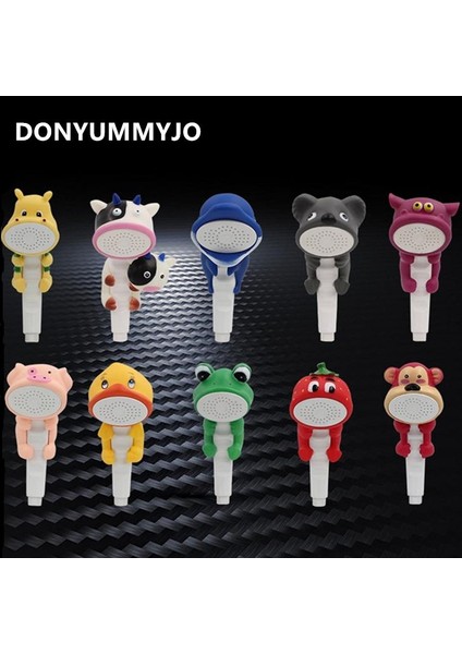 Beyaz Stil Donyummyjo Çocuk Gösterisi Kafaları Karikatür Güzel Ev Oyuncak Duş Çocuk Duş Banyo El Duşu Hidrofor Musluk Douche Kop (Yurt Dışından) modelleri