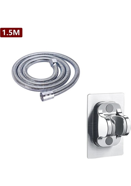 Gümüş Tüp Tutucu Stili 6 Modlu Duş Başlığı Ayarlanabilir Yüksek Basınçlı Tek Tuşla Durdurma Su Su Tasarruflu Duş Masajlı Duş Başlığı Banyo Aksesuarları Için (Yurt Dışından)