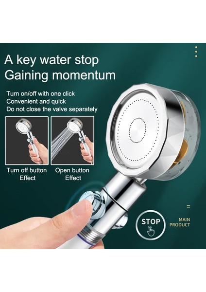 1 Adet Gümüş Tarzı Çiçek Kafası Açık Kapalı Renkli Su Tasarrufu Akış 360 Dönen Filtre Küçük Fan Yağmur Yüksek Basınçlı Püskürtme Memesi Banyo Aksesuarları (Yurt Dışından) indirimleri