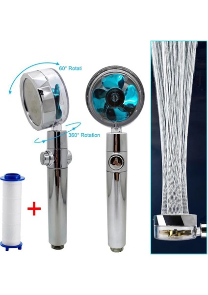 En Yeni Kırmızı Stil Duş Başlığı Su Tasarrufu Akış 360 Derece Dönen Küçük Fan Yüksek Basınçlı Püskürtme Memesi Filtre Elemanı Banyo Aksesuarları (Yurt Dışından) indirimleri