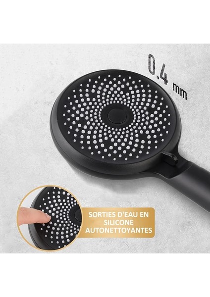 Siyah Set 2 Stili Galaxy Duş Başlığı 3 Mod Ayarlanabilir, Kendi Kendini Temizleyen Nozullarla Yağmur Duş Setleri, Hortumlu ve Tutuculu Banyo Aksesuarları (Yurt Dışından) indirimleri