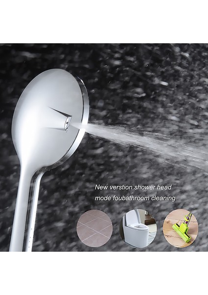 1,5 M Hortum Stili Banyo Duş Başlığı 6 Fonksiyonlu ve Yağmur Duş Başlığı Yüksek Basınç ve Hortum + Su Banyo Spa Memesi Için Tutucu Filtre Siyah (Yurt Dışından)