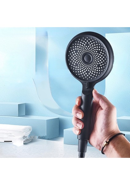 Gümüş 3 Adet Tarzı Banyo Duş Başlığı Su Tasarruflu Duş Musluk 3 Mod El Yağış Başlığı Yüksek Basınçlı Banyo Duş Başlığı (Yurt Dışından)