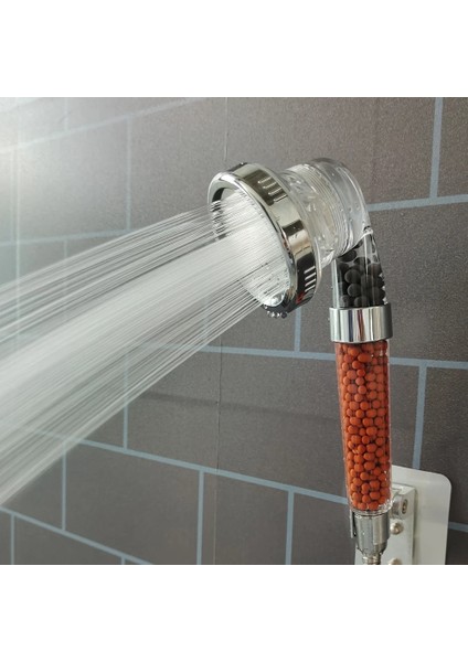 Şeffaf Duş Stili Banyo 3 Modu Ayarlanabilir Jetting Su Tasarrufu Mineral Anyon Taşları Filtre Spa Yüksek Basınçlı Duş Başlığı (Yurt Dışından)