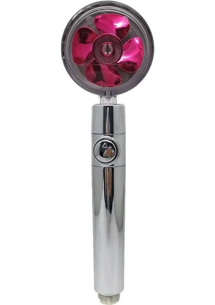 Filtre Stiliyle Kırmızı Küçük Fan ile 360 Derece Dönen Abs Yağmur Yüksek Basınçlı Püskürtme Memesi Banyo Aksesuarları Yenı Duş Başlığı Su Tasarrufu Akış (Yurt Dışından) indirimleri