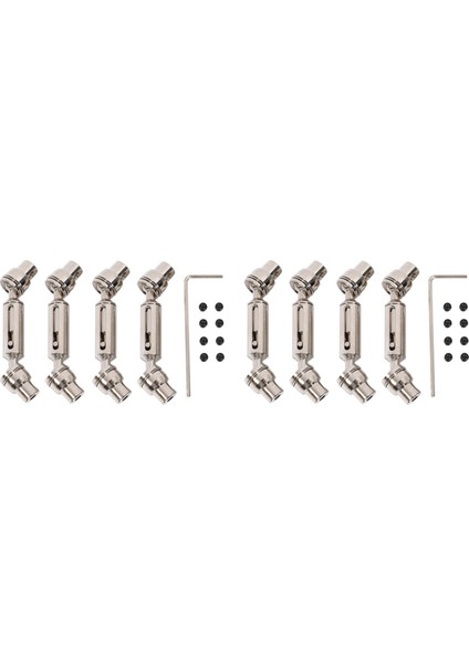 8 Adet Metal Tahrik Mili Cvd D12 C14 C24 B16 B36 B24 Mn D90 MN99S Mn-90 Rc Araba Yükseltme Parçaları Yedek Aksesuarlar (Yurt Dışından)