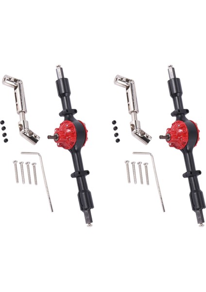 2 Takım Metal Arka Köprü Aksı Çelik Dişli Için D12 B14 B24 B16 B36 C14 C24 C34 C44 Rc Araba Yükseltme Parçaları, Siyah (Yurt Dışından)