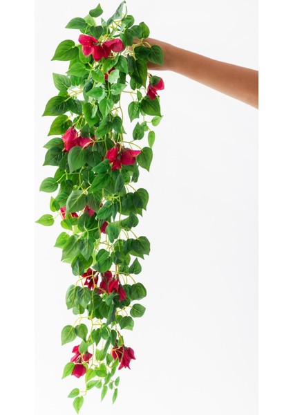 Yapay Sarmaşık Begonvil Kırmızı 100 cm 8 Dal