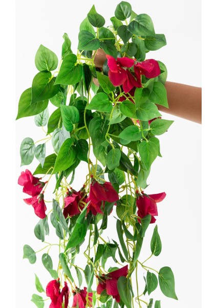 Yapay Sarmaşık Begonvil Kırmızı 100 cm 8 Dal