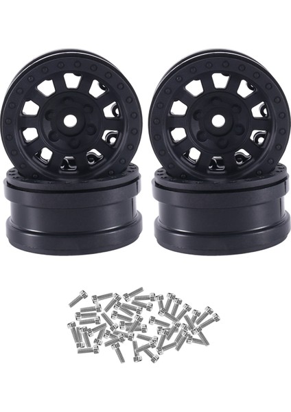 8 Adet Plastik Beadlock 1.9 Tekerlek Poyra Jant 1/10 Rc Paletli Araba Eksenel SCX10 Wraith RR10 Capra RBX10 Trx4,3 (Yurt Dışından)