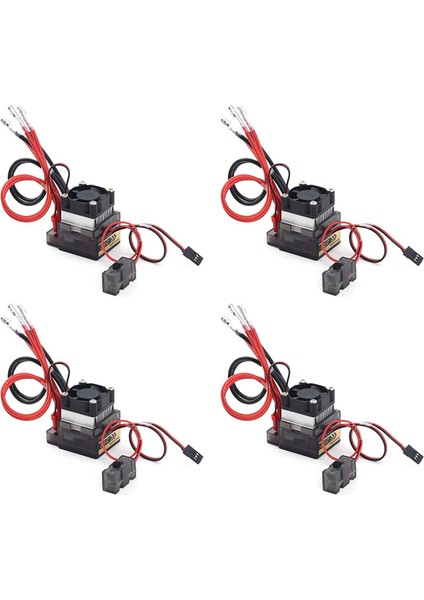4x 320A 7.2V-16V Çift Yönlü Fırçalı Esc Hız Kontrol Cihazı Rc Araba Kamyon Tekne Için (Yurt Dışından)