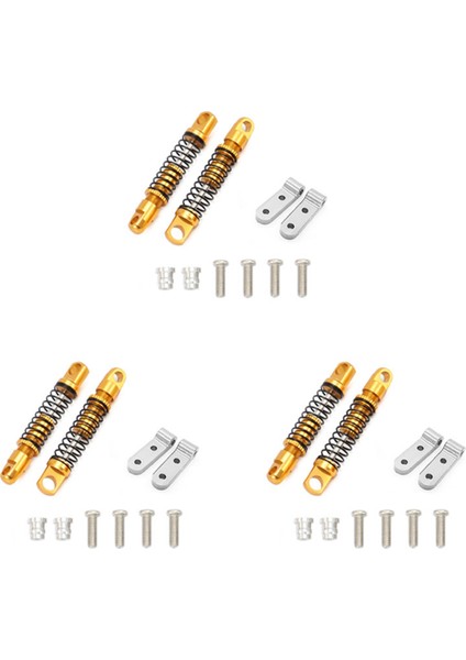 D12 Rc Araba Için 3 Set Sabit Koltuk Yükseltme Parçaları Aksesuarları ile Metal Arka Amortisör, 3 (Yurt Dışından)