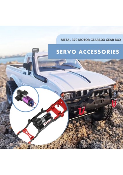Metal 370 Motor Şanzıman C14 C24 B24 B36 Mn D90 D99 MN99S Rc Araba Yükseltme Parçaları, Siyah (Yurt Dışından)