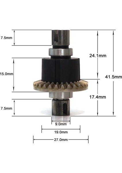 2x Metal Dişli Diferansiyel Sg 1603 SG1603 SG1604 UD1601 UD1602 1/16 Rc Araba Yükseltme Parçaları Aksesuarları (Yurt Dışından)