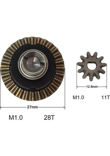 2x Metal Dişli Diferansiyel Sg 1603 SG1603 SG1604 UD1601 UD1602 1/16 Rc Araba Yükseltme Parçaları Aksesuarları (Yurt Dışından)