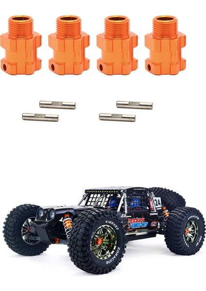8 Adet 17MM Hex Tekerlek Adaptörü 8625 -07 DBX07 1/7 Rc Araba Yükseltme Parçaları Aksesuarları (Yurt Dışından)