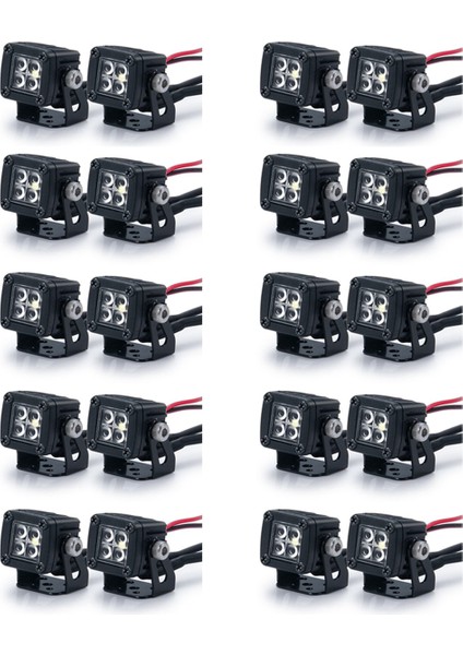 10X Modifiye Farlar Spot Araba Üst Işıklar Tampon Işıkları Eksenel SCX10 Trx4 Trx6 1/10 Rc Araba, A (Yurt Dışından)