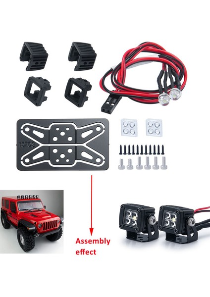 10X Modifiye Farlar Spot Araba Üst Işıklar Tampon Işıkları Eksenel SCX10 Trx4 Trx6 1/10 Rc Araba, A (Yurt Dışından) indirimleri