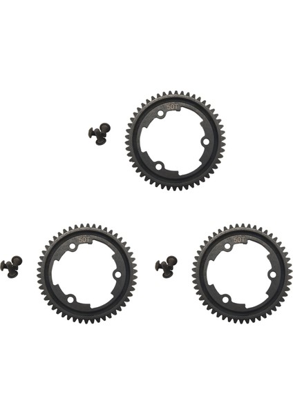 Sertleştirilmiş Çelik Için 3x 50 T 1 Mod Rc Araba Için Ana Düz Dişli 1/5 1/7 Xo-1 1/10 E-Vxl Yeni A (Yurt Dışından)