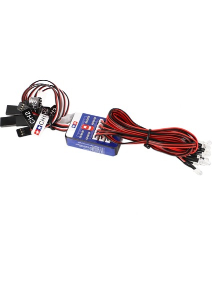4x 12 LED Aydınlatma Kiti Direksiyon Fren Simülasyon Flaş Işığı 1/10 Ölçekli Modeller Için Rc Araba Eksenel (Yurt Dışından)